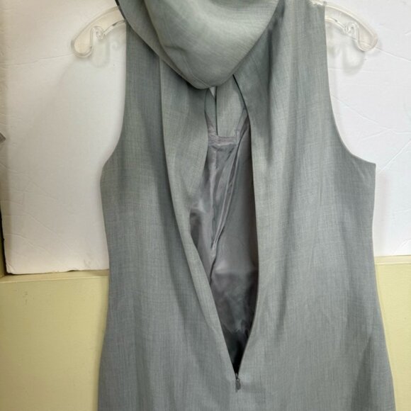 Fleur Bleue NEW Vintage Y2K Canada Hoodie Sheath Dress Sleeveless Hood Slits 12 - Picture 4 of 16